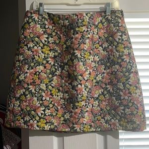 Loft Floral A-Line Skirt
